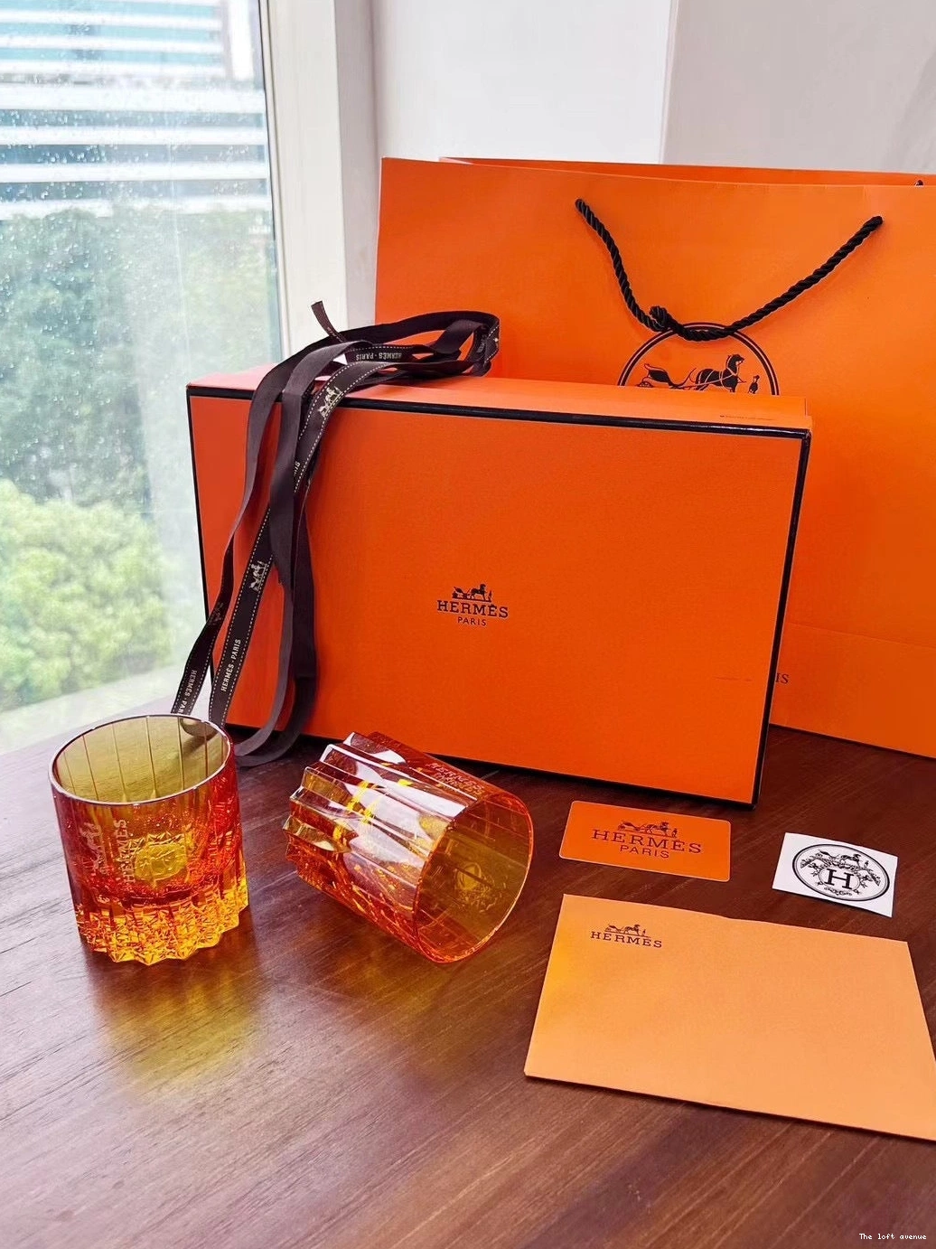 HERMES GLASSWARE CUPS 0820